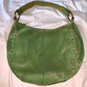 Lucky Brand Suede Hobo Bag Green